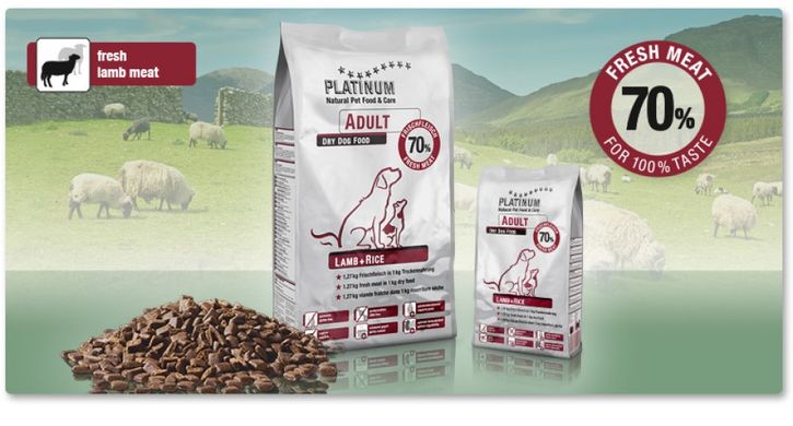 Platinum Adult Lamb and Rice - Ягня з рисом для собак всіх порід, 1,5 кг