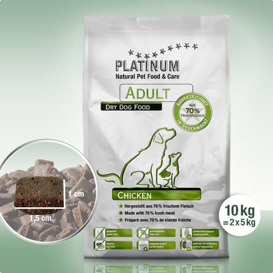 Platinum Adult Chicken - Курица для собак всех пород, 10 кг