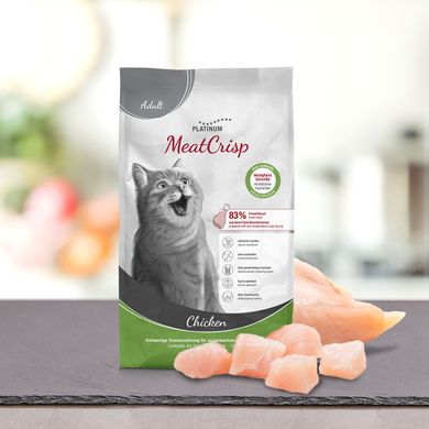 Platinum MeatCrisp Adult Chicken - Корм для взрослых котов / кошек с курицей, 1,5 кг